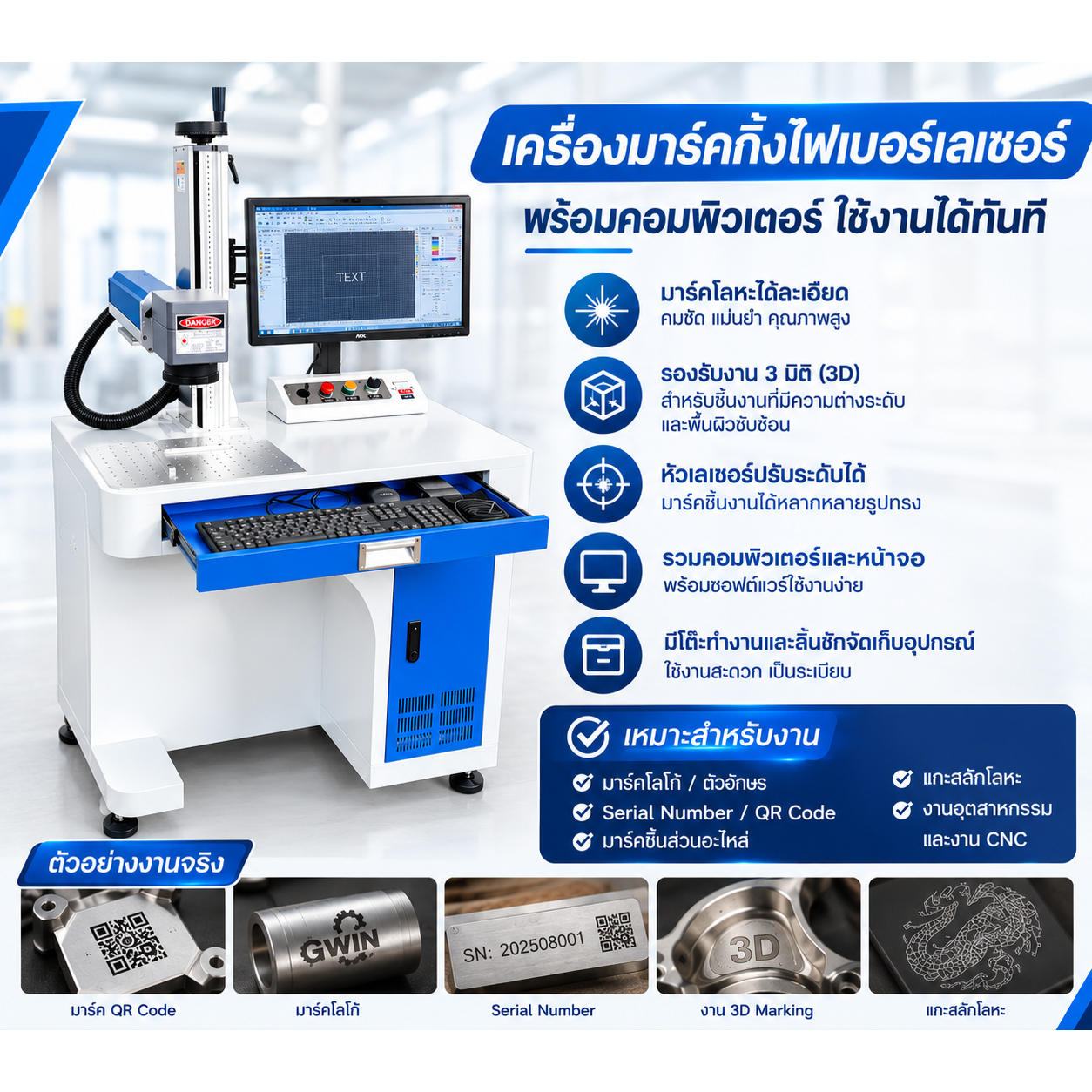 เครื่องมาร์คกิ้งไฟเบอร์เลเซอร์
